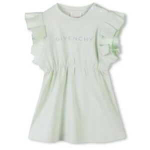 Givenchy Kids Light Green Ruffle Dress